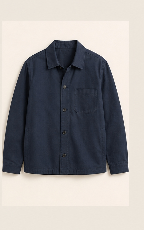 Navy overshirt AI concept